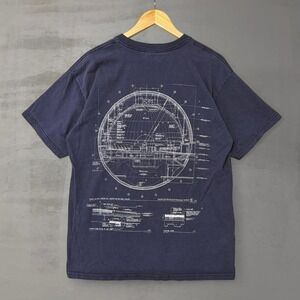 Vintage Rose Center Earth Space Science Museum Rare 90s Faded Tee Shirt Large